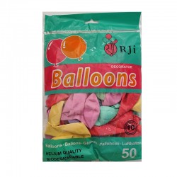 Globo látex surtido 50 pzas