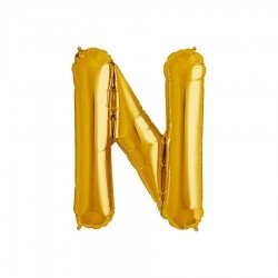 Globo letra N de 16 pulgadas