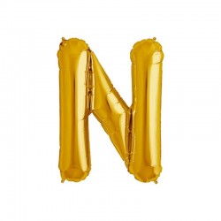 Globo letra N de 16 pulgadas