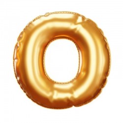 Globo letra O de 16 pulgadas