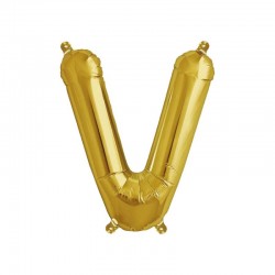 Globo letra V de 16 pulgadas