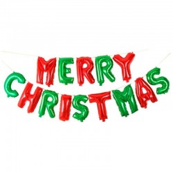 Globo letras Merry Christmas