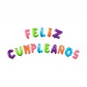 Globo letrero Feliz Cumpleaños