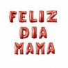 Globo letrero feliz día mamá