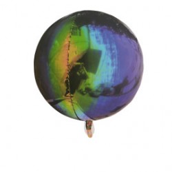 Globo Orbz Tornasol Verde