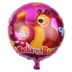 Globo rosa Masha y el oso