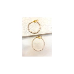 Pulsera Perlas Acero