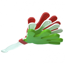 Manita aplaudidora tricolor