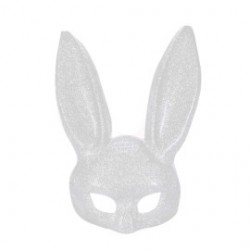 Máscara de conejo blanco