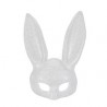 Máscara de conejo blanco