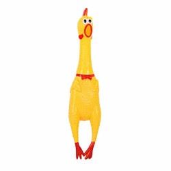 Pollo chillón de hule