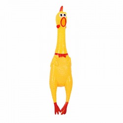 Pollo chillón de hule