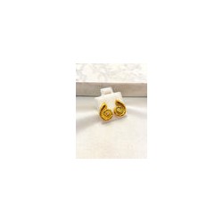 Arete Caracol Mini Zirconias Acero