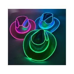 Sombrero vaquero luminoso led