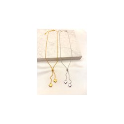 Collar Corazones Ajustable Acero