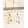 Collar Corazones Ajustable Acero