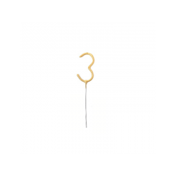 Vela número de bengala 3