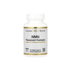 California Gold Nutrition, Complejo de flavonoides NMN con apigenina y quercetina, 60 cápsulas vegetales