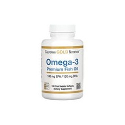 California Gold Nutrition, Aceite de pescado prémium con omega-3, 100cápsulas blandas de gelatina de pescado