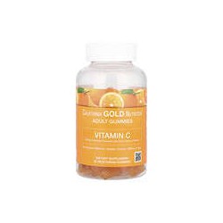 California Gold Nutrition, Gomitas con vitaminaC, Sabor natural a naranja, Sin gelatina, 90gomitas