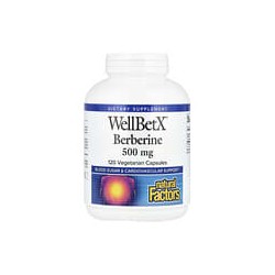 Natural Factors, WellBetX, Berberina, 500mg, 120cápsulas vegetales