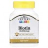 21st Century, Biotina, 10.000mcg, 120comprimidos