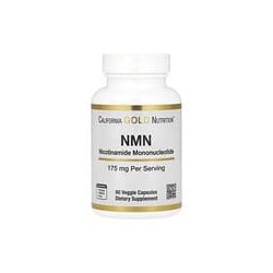 California Gold Nutrition, NMN, 175mg, 60 cápsulas vegetales