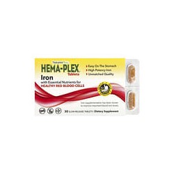 NaturesPlus, Hema-Plex, Hierro, 30 comprimidos de liberación lenta