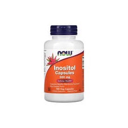 NOW Foods, Inositol en cápsulas, 500mg, 100cápsulas vegetales