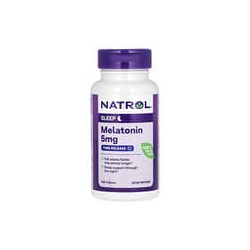 Natrol, Melatonina, Liberación prolongada, 5mg, 100comprimidos