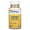 Solaray, VitaminasD3 yK2, Sin soya, 60cápsulas vegetales