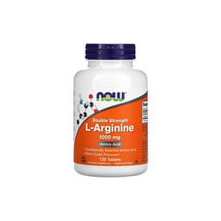 NOW Foods, L-arginina de doble concentración, 1000mg, 120 comprimidos