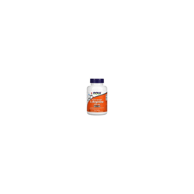 NOW Foods, L-arginina de doble concentración, 1000mg, 120 comprimidos