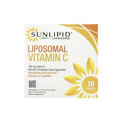 Sunlipid, VitaminaC liposomal con aceite de MCT, 30sobres, 5ml (0,17oz.líq.) cada uno