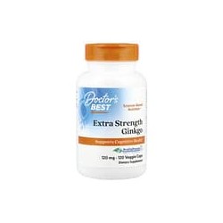 Doctor's Best, Ginkgo Extra Potente, 120 mg, 120 Cápsulas Vegetarianas
