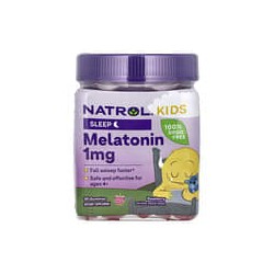 Natrol, Gomitas con melatonina para niños de 4años en adelante, Frambuesa, 1mg, 90gomitas