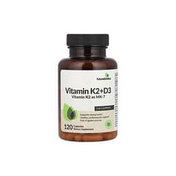 Futurebiotics, VitaminaK2 más vitaminaD3 con vitaminaK2 en forma de MK-7, 120cápsulas