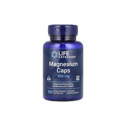 Life Extension, Magnesio en cápsulas, 500mg, 100cápsulas vegetales