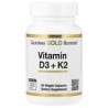 California Gold Nutrition, VitaminasD3yK2, 60cápsulas vegetales