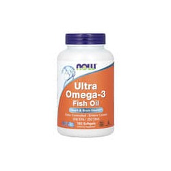 NOW Foods, Aceite de pescado con ultraomega-3, 180cápsulas blandas