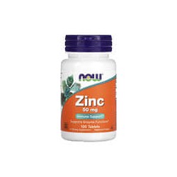 NOW Foods, Zinc, 50 mg, 100 comprimidos