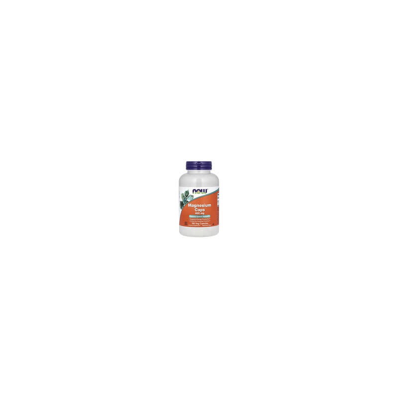NOW Foods, Magnesio en cápsulas, 400mg, 180cápsulas vegetales