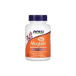NOW Foods, Magtein, L-treonato de magnesio, Suplemento alimentario, 90cápsulas vegetales