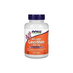 NOW Foods, Lecitina sin OGM, 3600mg, 100cápsulas blandas (1200mg por cápsula blanda)