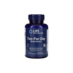 Life Extension, Suplemento multivitamínico de dos comprimidos por día, 120comprimidos