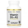 California Gold Nutrition, VitaminasD3yK2, 180cápsulas vegetales