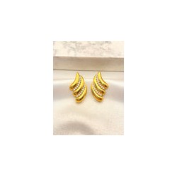 Arete Gotas y Perlas Acero