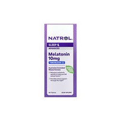 Natrol, Fórmula avanzada para dormir de melatonina, Liberación prolongada, 10mg, 60comprimidos