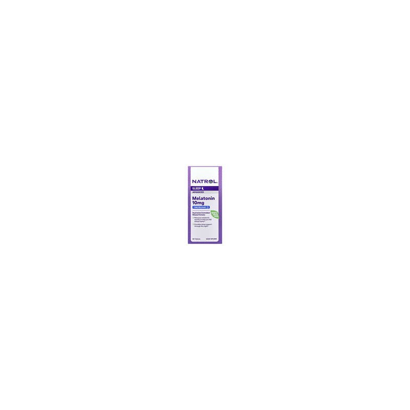 Natrol, Fórmula avanzada para dormir de melatonina, Liberación prolongada, 10mg, 60comprimidos