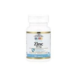 21st Century, Zinc quelado, 60 comprimidos